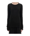 Ann Demeulemeester Long-sleeved T-shirt In Black