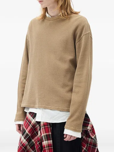 Ann Demeulemeester Long-sleeve T-shirt In Brown