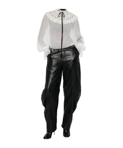 Ann Demeulemeester Long-sleeved Cover-up In White
