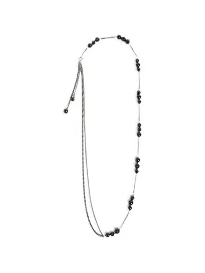Ann Demeulemeester Lota Onyx-bead Necklace In Multi