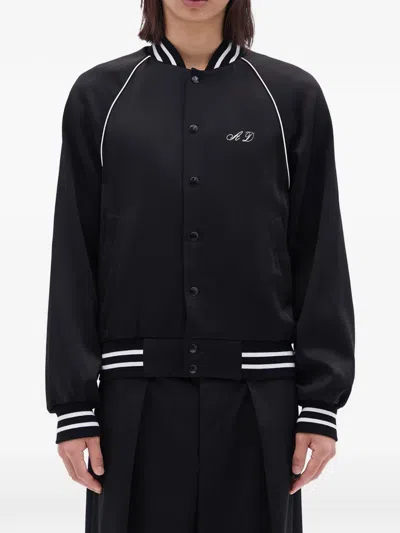 Ann Demeulemeester Lovers Forever Raglan-sleeve Bomber Jacket In Black