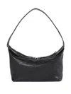 Ann Demeulemeester Lusi Grained Leather Shoulder Bag In Black