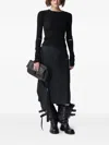 Ann Demeulemeester Long Sleeve Sweater In Black
