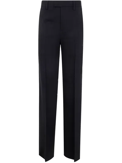 Ann Demeulemeester Maaike Flared Leg Comfort Trousers Viscose In Blue