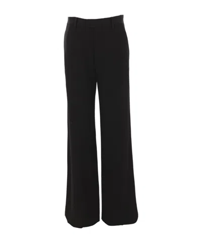 Ann Demeulemeester Maaike Flared Leg Trousers In Black