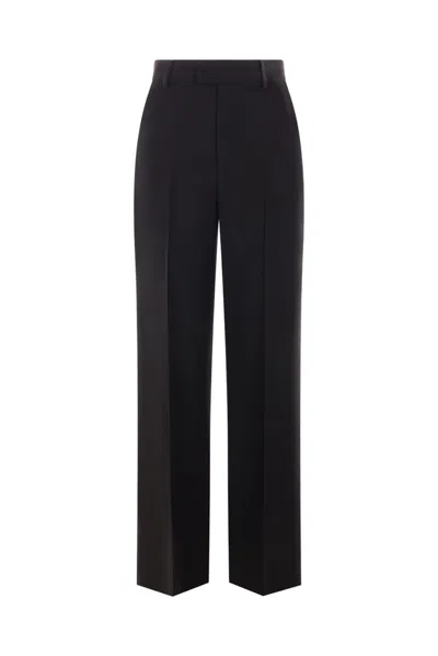 Ann Demeulemeester Maaike Flared Leg Trousers In Black