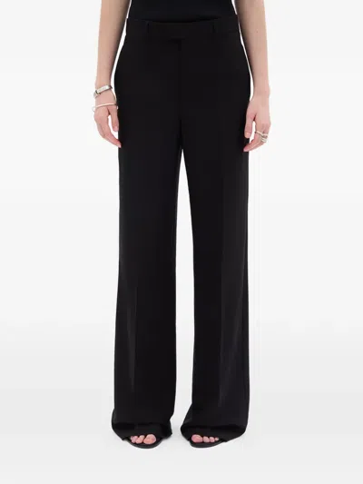 Ann Demeulemeester Maaike Flared-leg Trousers In Black