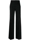 Ann Demeulemeester Maaike Pressed-crease Flared Trousers In Black