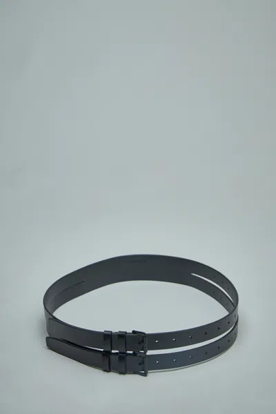 Ann Demeulemeester Mack Double Belt In Black