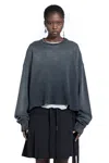 Ann Demeulemeester Maglietta A Maniche Lunghe Stampata Nikita In Blue