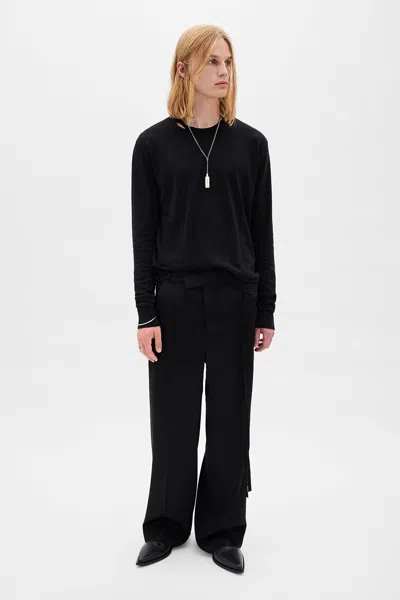 Ann Demeulemeester Magnar Crew Neck Sweater In Black