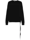 Ann Demeulemeester Open-knit Jumper In Schwarz
