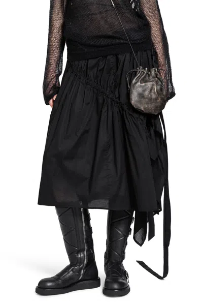Ann Demeulemeester Maike Ruffled Midi Sirt In Multi