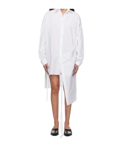 Ann Demeulemeester Mala Mid-length Dress In White