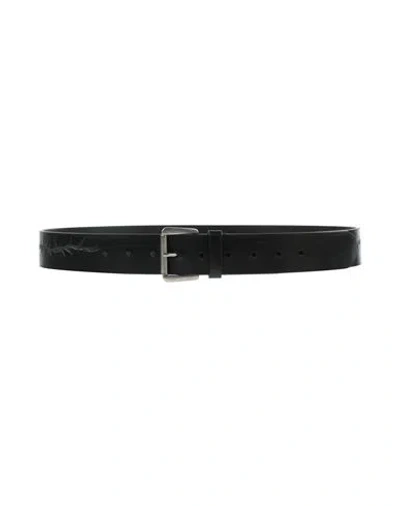 Ann Demeulemeester Man Belt Black Size 45.5 Leather