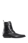 Ann Demeulemeester Man Black Boots In Black