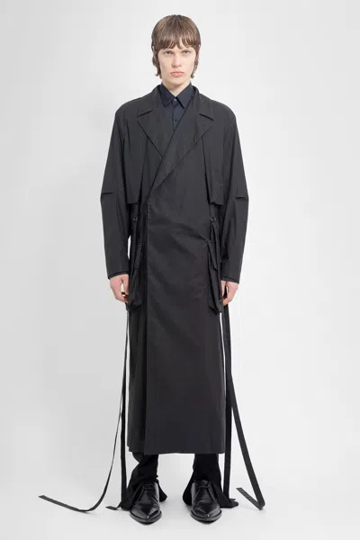 Ann Demeulemeester Man Black Coats