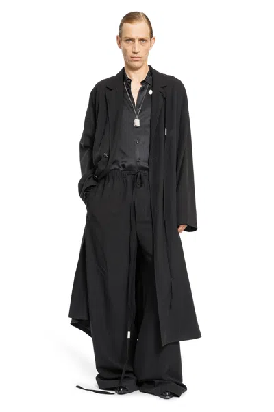 Ann Demeulemeester Man Black Coats