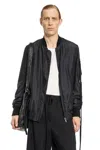 Ann Demeulemeester Man Black Jackets In Black