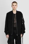 Ann Demeulemeester Man Black Jackets In Black
