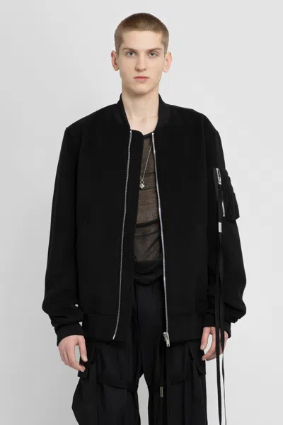 Ann Demeulemeester Man Black Jackets