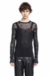 Ann Demeulemeester Black Marten Ghost Sweater In Black