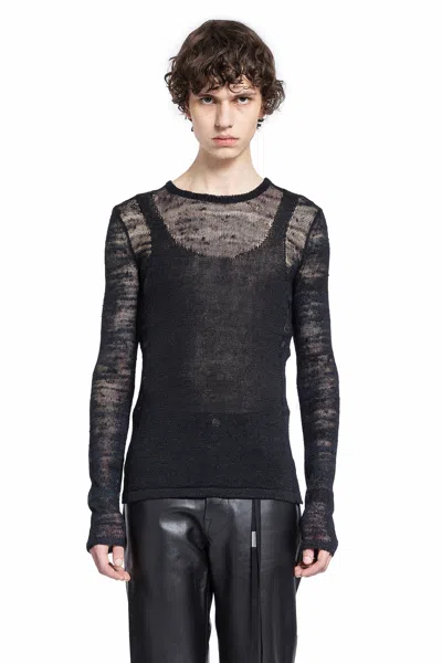 Ann Demeulemeester Black Marten Ghost Sweater
