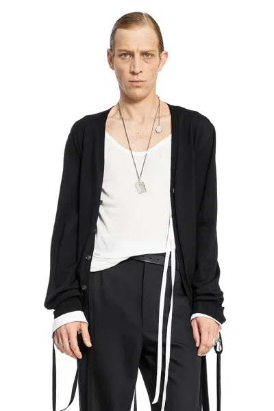 Ann Demeulemeester Man Black Knitwear