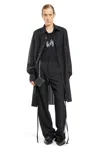 Ann Demeulemeester Man Black Shirts In Black
