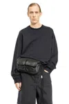 Ann Demeulemeester Man Black Sweatshirts In Black