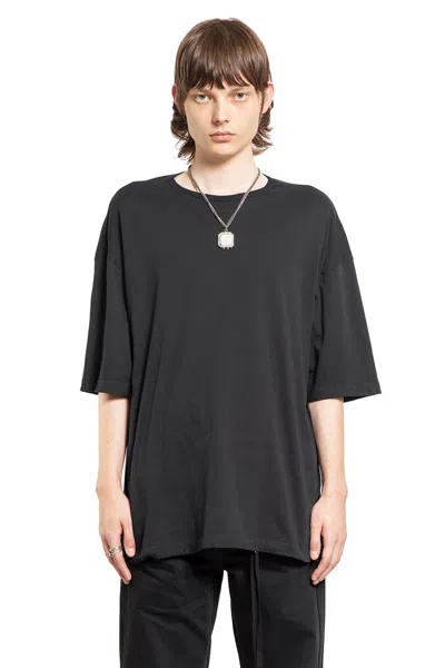 Ann Demeulemeester Man Black T-shirts & Tank Tops