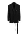 Ann Demeulemeester Long Sleeved Suit Jacket In Black