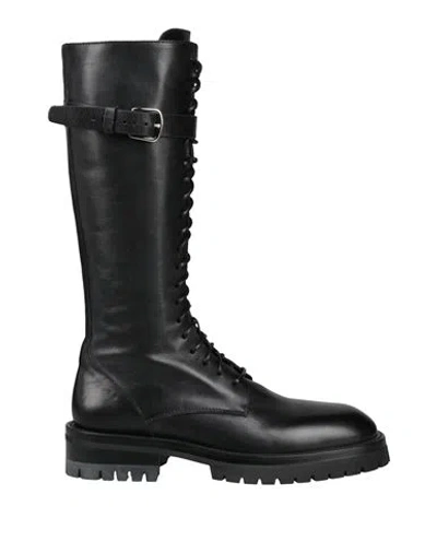 Ann Demeulemeester Man Boot Black Size 9 Leather
