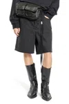 Ann Demeulemeester Belt-loop Shorts In Grey