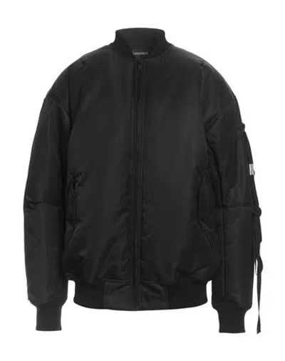 Ann Demeulemeester Man Jacket Black Size 42 Polyamide
