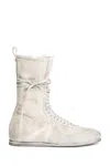 Ann Demeulemeester Man Off-white Sneakers In Off-white