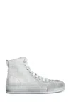 Ann Demeulemeester Man Off-white Sneakers In Metallic