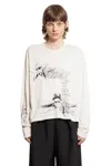Ann Demeulemeester Long Sleeve T-shirt In Off-white
