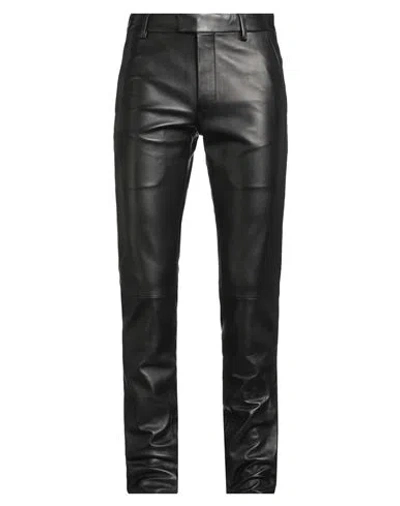 Ann Demeulemeester Man Pants Black Size 36 Leather