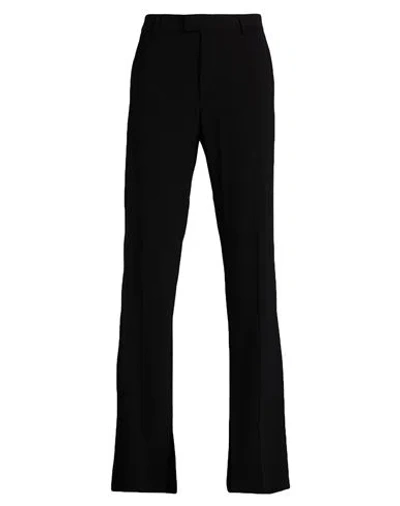 Ann Demeulemeester Man Pants Black Size 38 Viscose, Virgin Wool In Multi