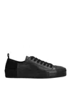 Ann Demeulemeester Man Sneakers Black Size 7 Soft Leather