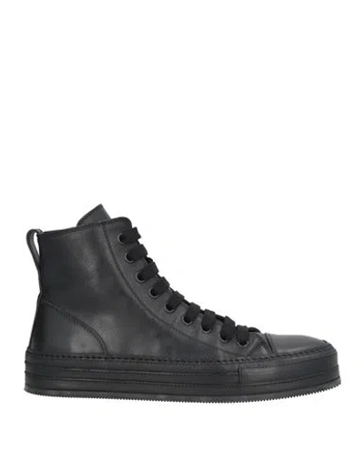 Ann Demeulemeester Man Sneakers Black Size 8 Leather