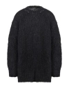 Ann Demeulemeester Man Sweater Black Size S Mohair Wool, Virgin Wool