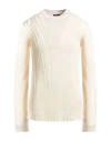 Ann Demeulemeester Man Sweater Ivory Size L Linen, Silk In White