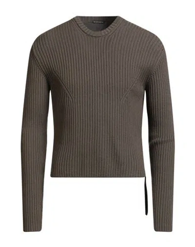 Ann Demeulemeester Man Sweater Military Green Size L Virgin Wool, Viscose, Cotton