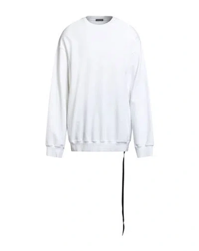 Ann Demeulemeester Man Sweatshirt White Size S Cotton