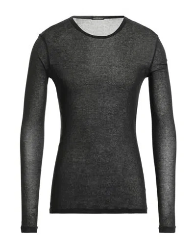 Ann Demeulemeester Man T-shirt Black Size L Cotton