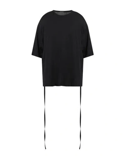 Ann Demeulemeester Man T-shirt Black Size M Cotton