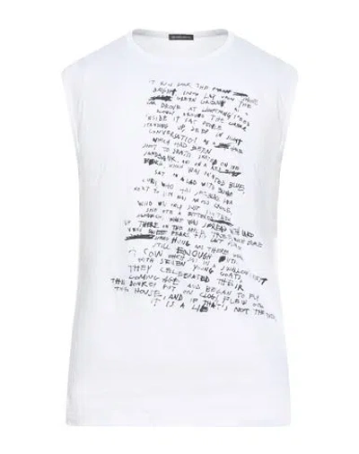 Ann Demeulemeester Man T-shirt White Size M Cotton