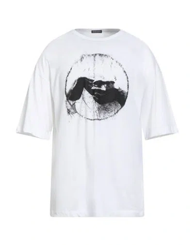 Ann Demeulemeester Man T-shirt White Size M Cotton